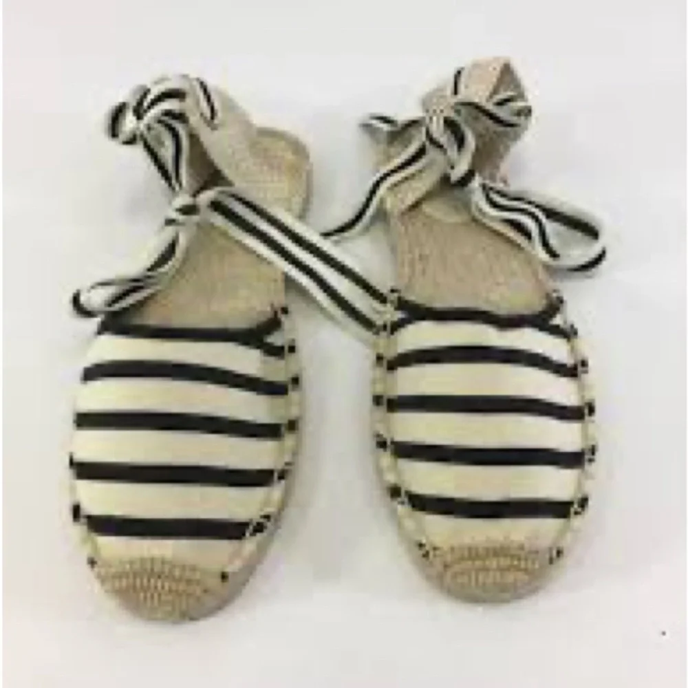 Soludos Black and White Striped Espadrilles - size 9 women’s strappy - Picture 11 of 11